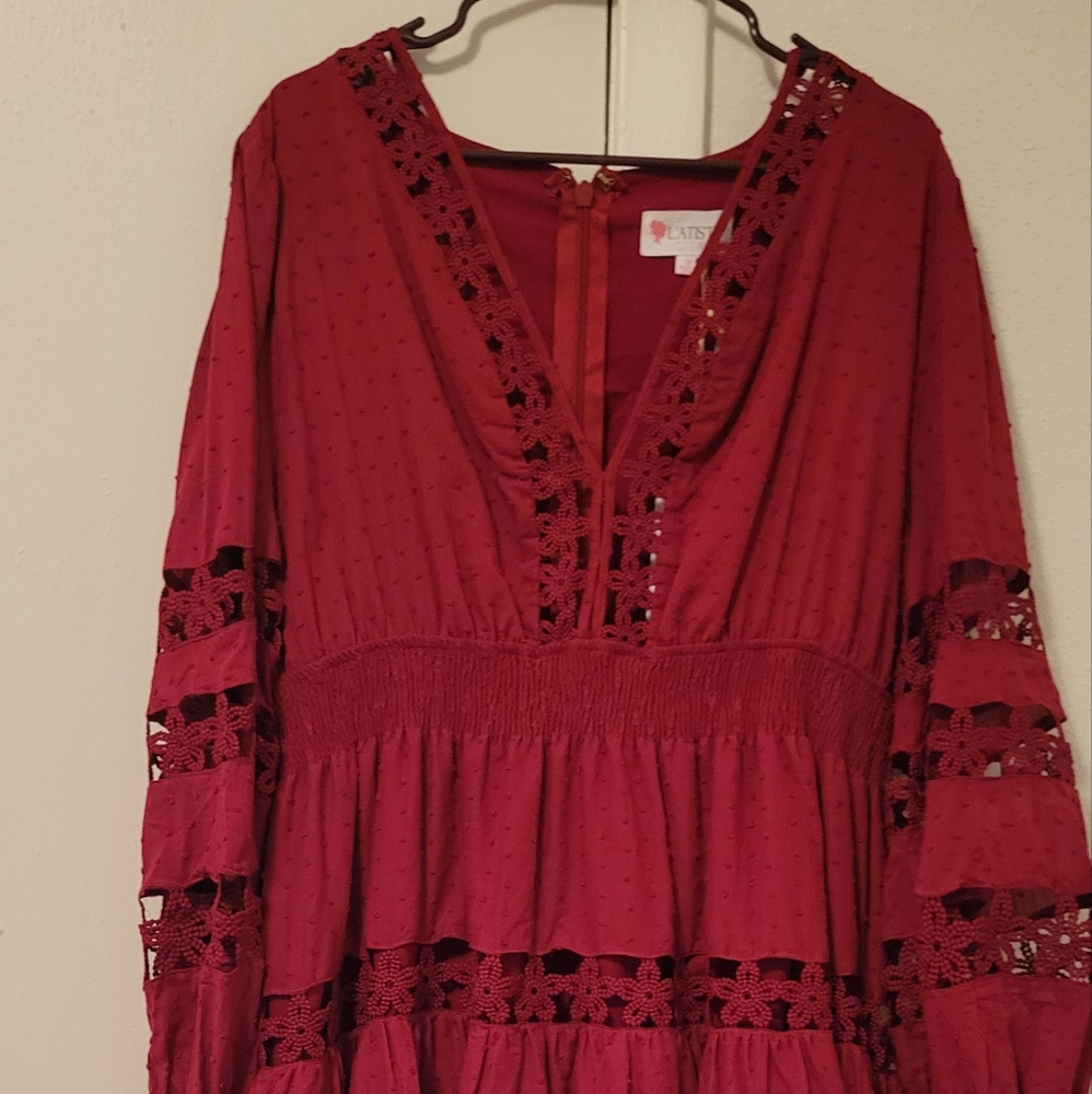 Pattern cut out dress